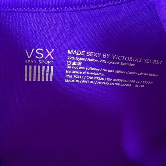 Victoria's Secret sexy sport purple ruched zip up jacket size M - Picture 8 of 8